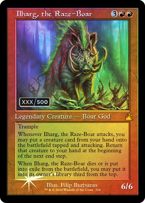 RVR: Ilharg, the Raze-Boar (Retro Frame) (Serial Numbered) (Foil)