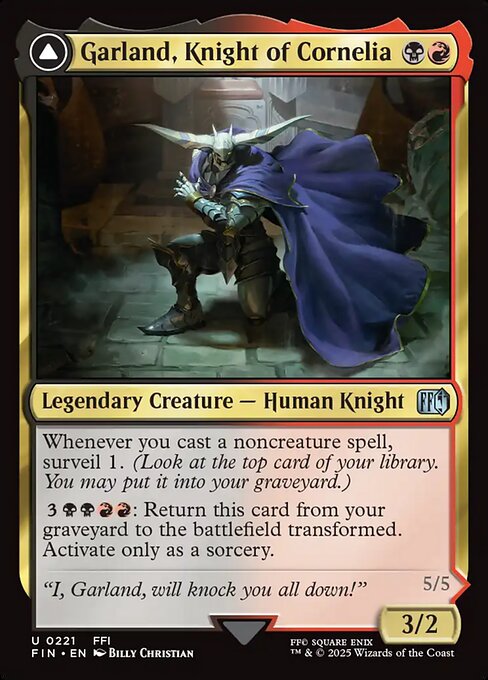 FIN: Garland, Knight of Cornelia (Foil)