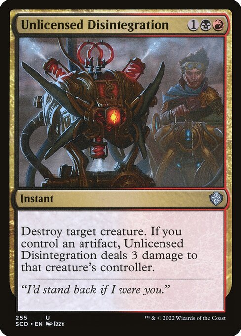 SCD: Unlicensed Disintegration