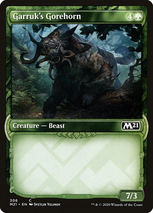 M21: Garruk's Gorehorn (Showcase) (Foil)