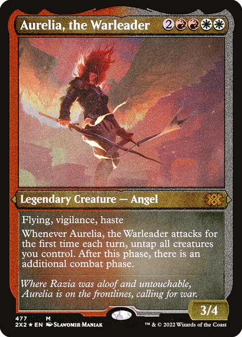 2X2: Aurelia, the Warleader (Foil Etched)