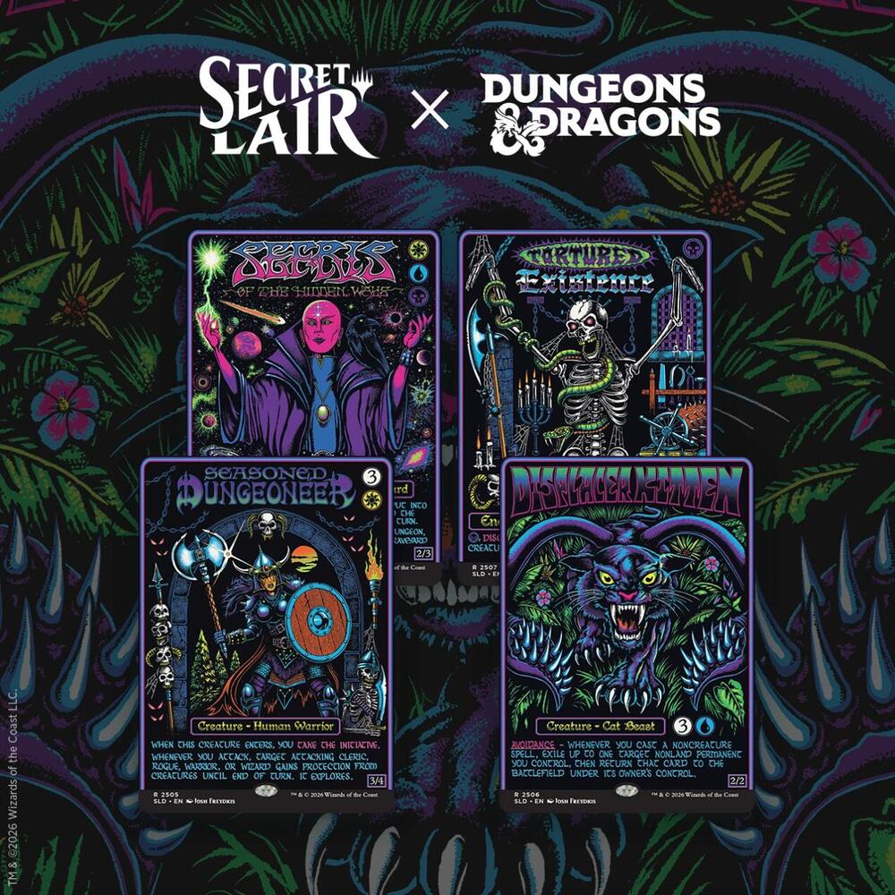 Secret Lair Drop Series: Dungeons & Dragons: Black Lights & Dark Dungeons