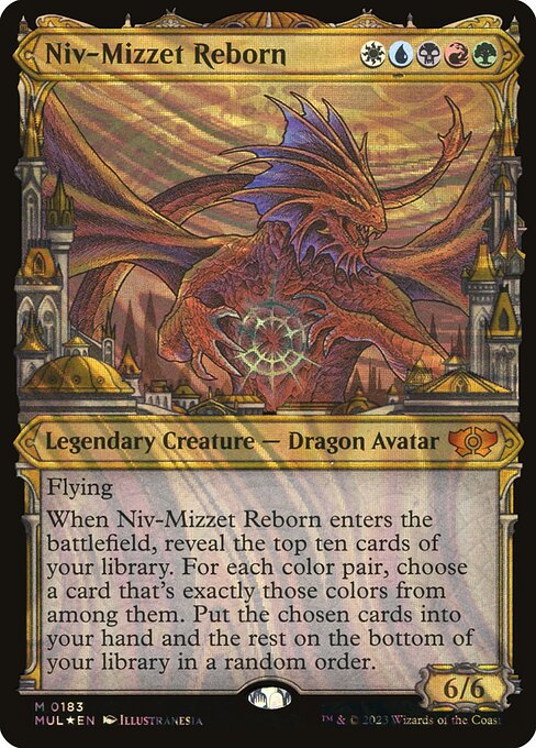 MUL: Niv-Mizzet Reborn (Halo Foil)