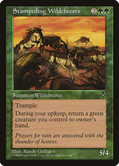 VIS: Stampeding Wildebeests