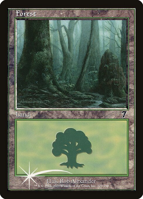 7ED: Forest (329) (Foil)