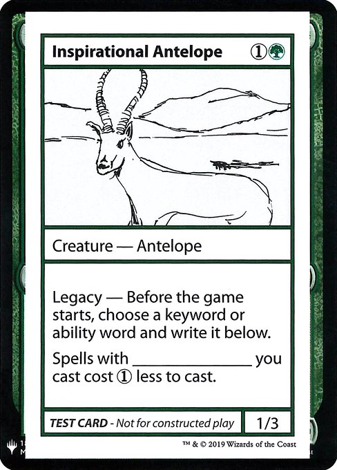 CMB1: Inspirational Antelope