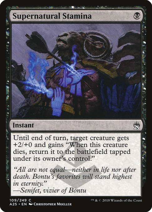 A25: Supernatural Stamina