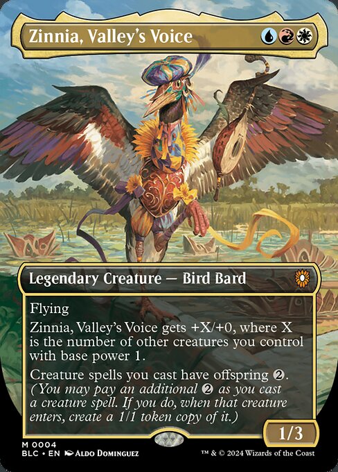 BLC: Zinnia, Valley's Voice (Borderless) (Foil)