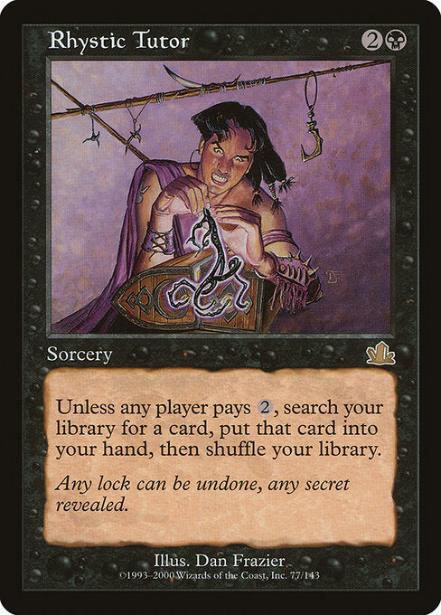 PCY: Rhystic Tutor