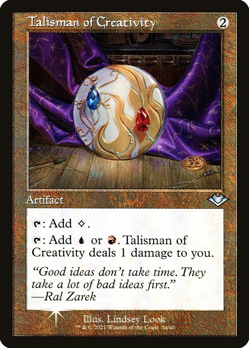 H1R: Talisman of Creativity (Retro Frame) (Foil Etched)