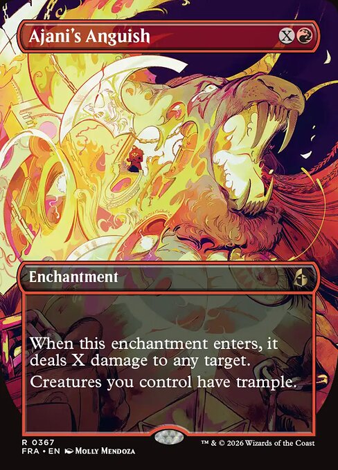 FRA: Ajani's Anguish (Borderless) (Foil)
