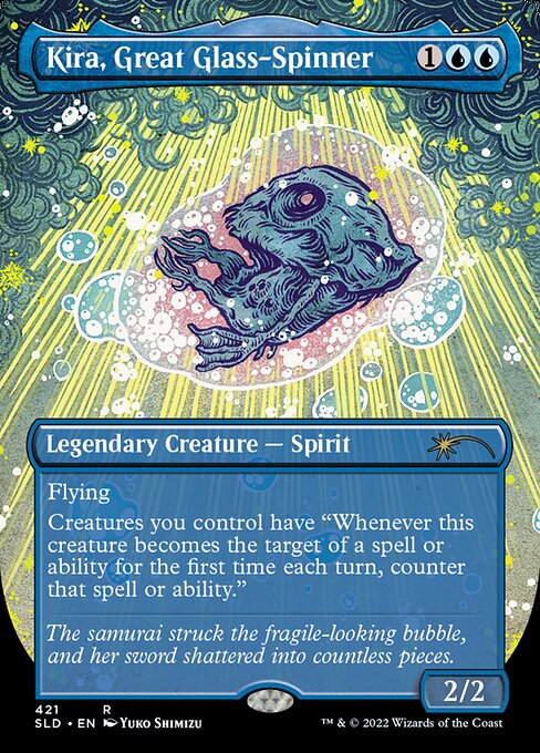 SLD: Kira, Great Glass-Spinner (Borderless) (Foil)