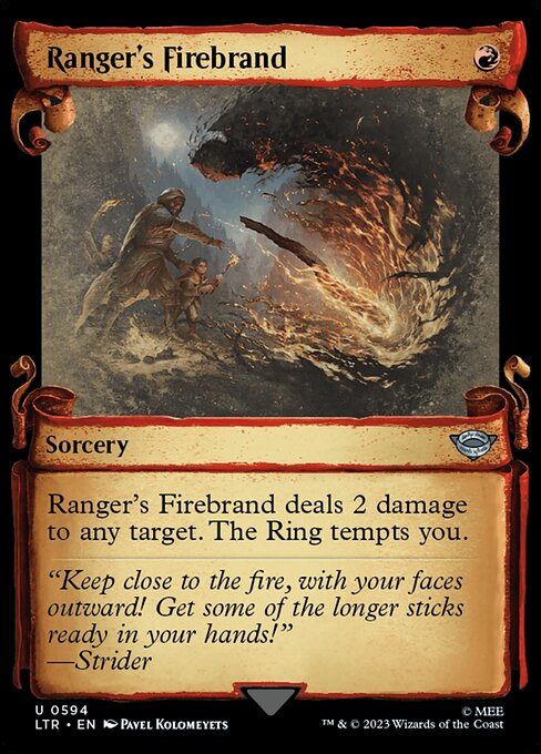 LTR: Ranger's Firebrand (Showcase Scrolls) (Foil)
