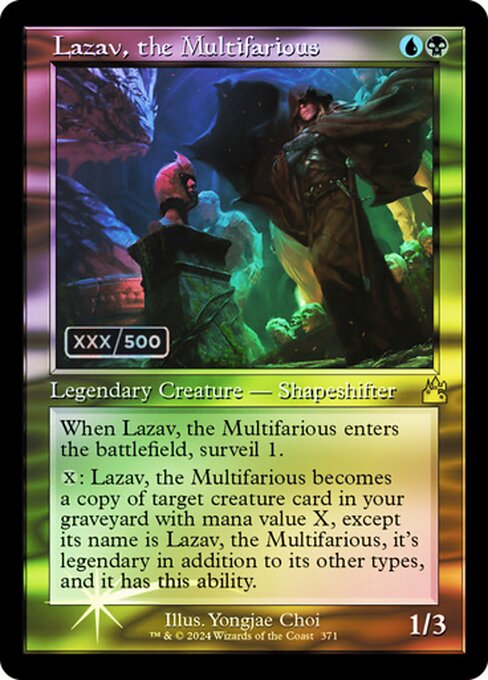 RVR: Lazav, the Multifarious (Retro Frame) (Serial Numbered) (Foil)