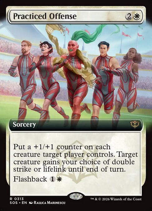 SOS: Practiced Offense (Extended Art) (Foil)