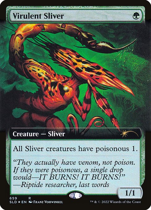 SLD: Virulent Sliver (Extended Art) (Foil)