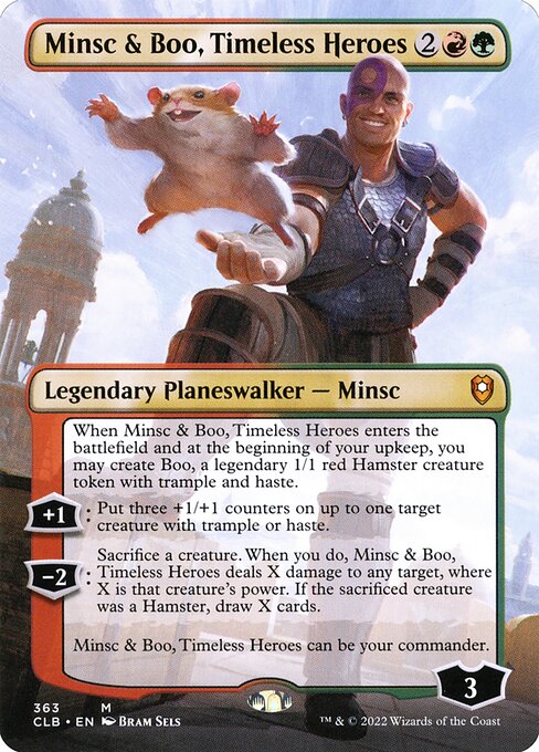 CLB: Minsc & Boo, Timeless Heroes (Borderless) (Foil)