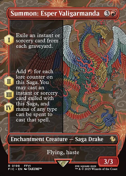 FIC: Summon: Esper Valigarmanda (Borderless) (Foil)
