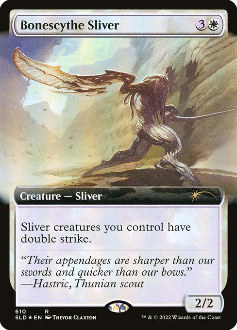 SLD: Bonescythe Sliver (Extended Art) (Foil)