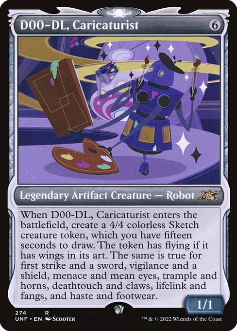 UNF: D00-DL, Caricaturist (Showcase) (Foil)