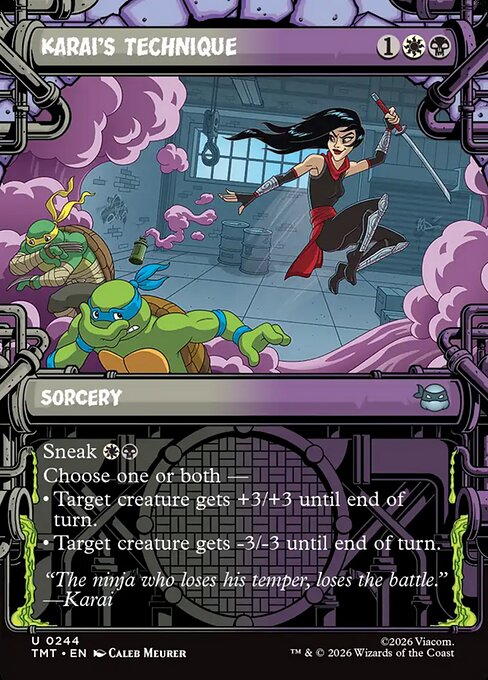 TMT: Karai's Technique (Showcase) (Foil)