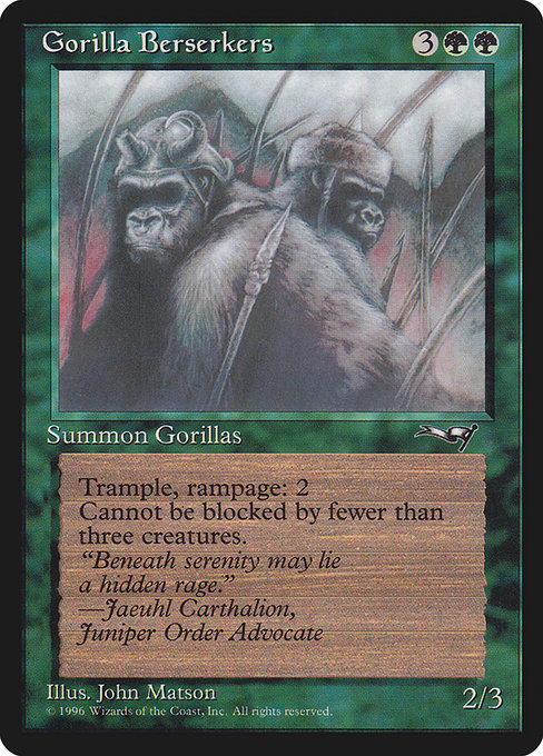 ALL: Gorilla Berserkers (Closed Mouth)