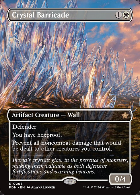 FDN: Crystal Barricade (Borderless) (Foil)