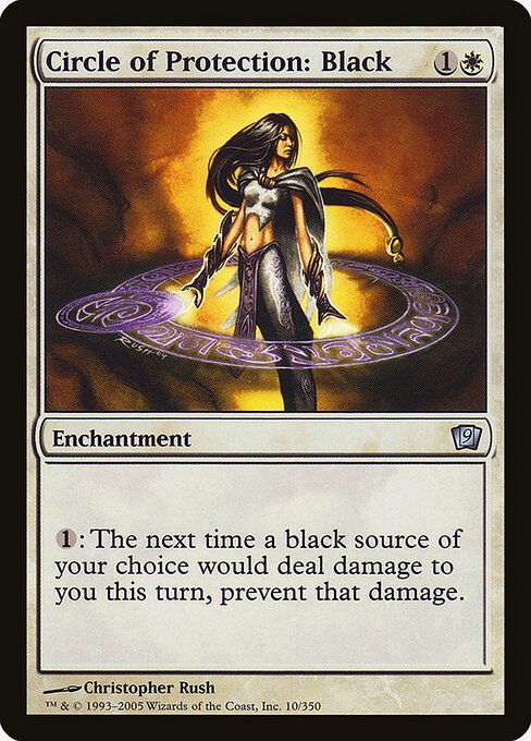9ED: Circle of Protection: Black (Foil)