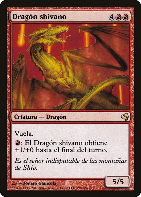 PS11: Shivan Dragon (Spanish) - "Dragon shivano"