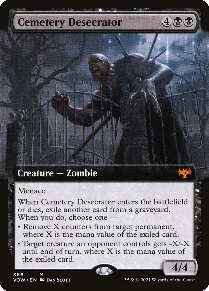 Cemetery Desecrator (Extended Art) [Foil] :: VOW