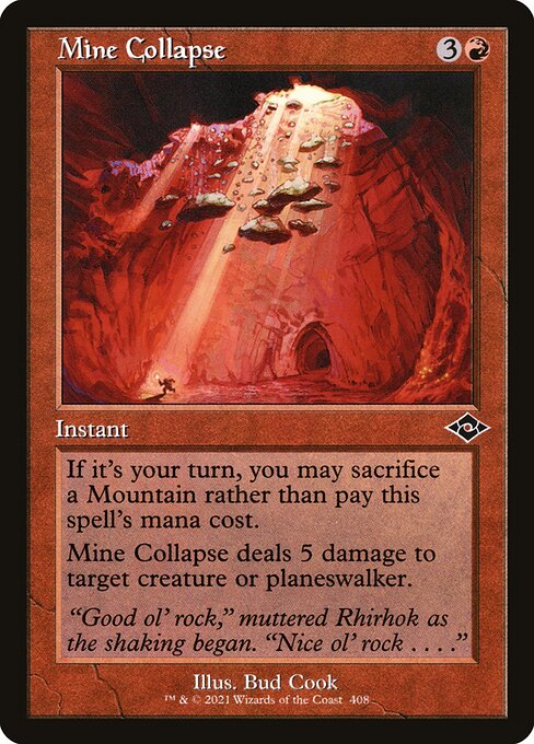 MH2: Mine Collapse (Retro Frame) (Foil Etched)