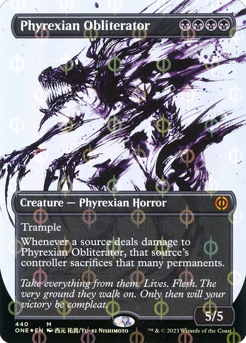 ONE: Phyrexian Obliterator (Showcase) (Step-and-Compleat Foil)