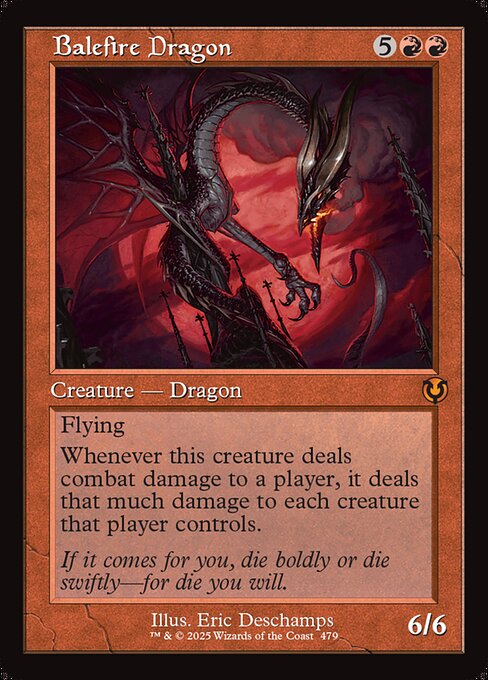 INR: Balefire Dragon (Retro Frame)