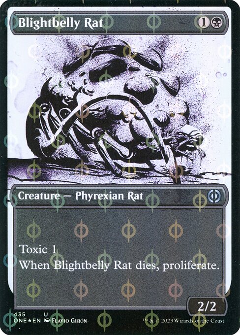 ONE: Blightbelly Rat (Showcase) (Step-and-Compleat Foil)