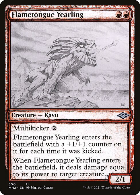 MH2: Flametongue Yearling (Showcase) (Foil)