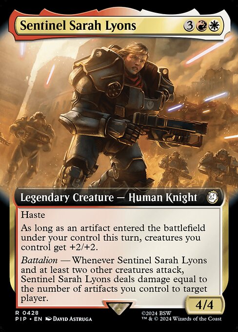 PIP: Sentinel Sarah Lyons (Extended Art) (Foil)