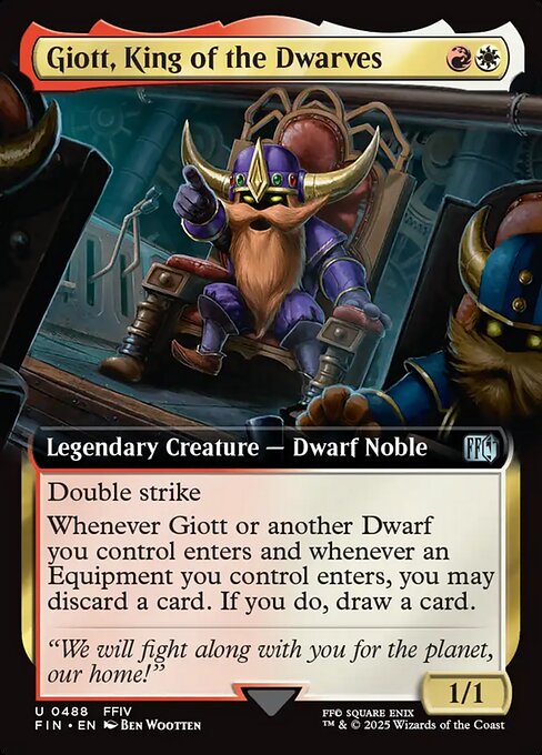 FIN: Giott, King of the Dwarves (Extended Art) (Foil)