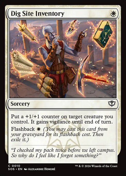 SOS: Dig Site Inventory (Foil)