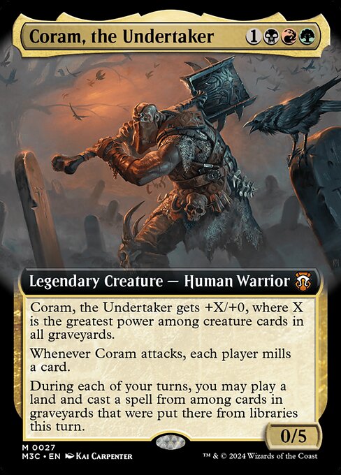 M3C: Coram, the Undertaker (Extended Art) (Foil)
