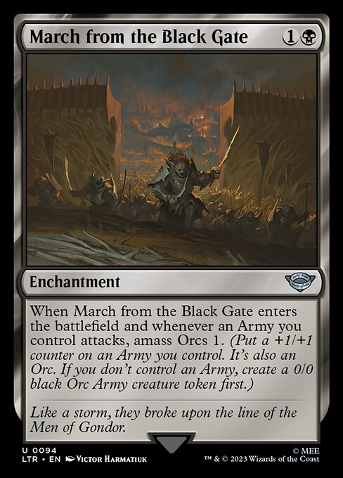 LTR: March from the Black Gate (Foil)
