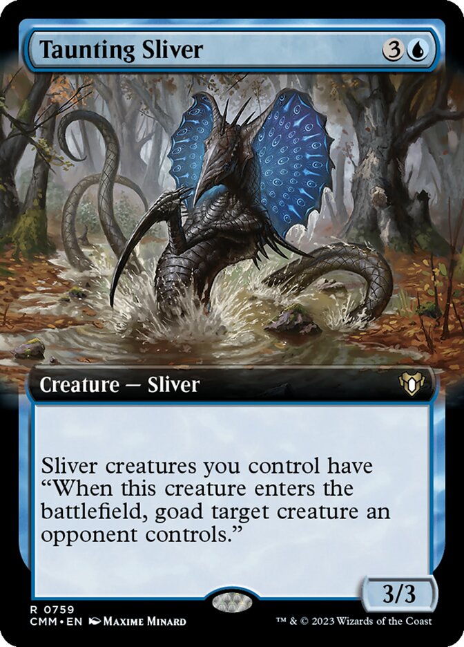 Taunting Sliver (Extended Art) [Foil] :: CMM