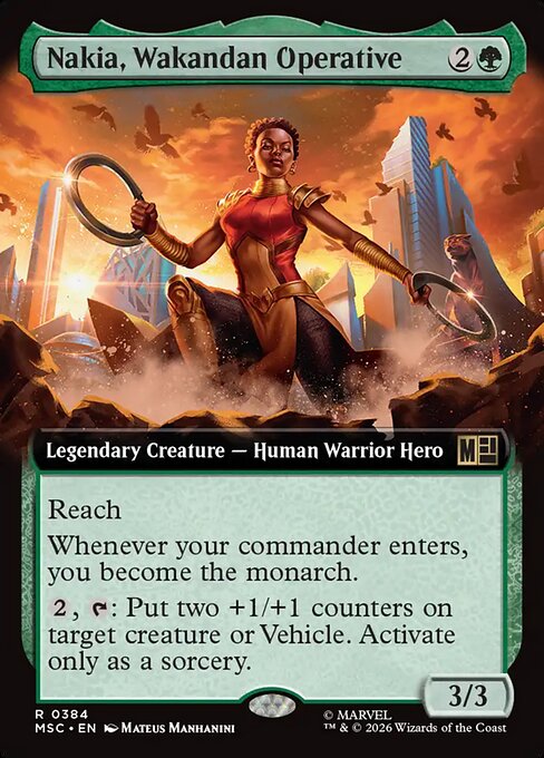 MSC: Nakia, Wakandan Operative (Extended Art)