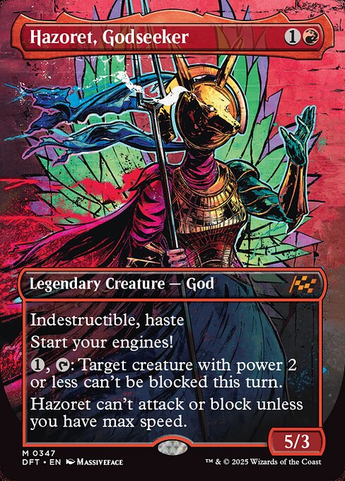 DFT: Hazoret, Godseeker (Borderless) (Foil)