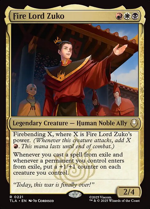 TLA: Fire Lord Zuko (Foil)