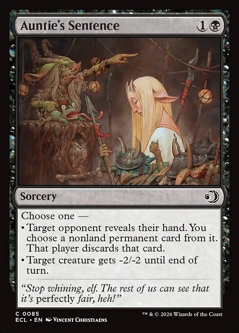 ECL: Auntie's Sentence (Foil)