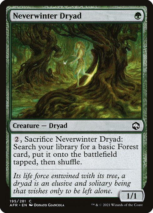 AFR: Neverwinter Dryad