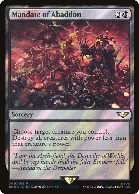 40K: Mandate of Abaddon (Surge Foil)