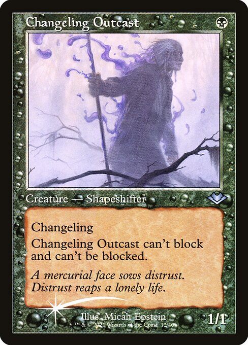 H1R: Changeling Outcast (Retro Frame) (Foil Etched)