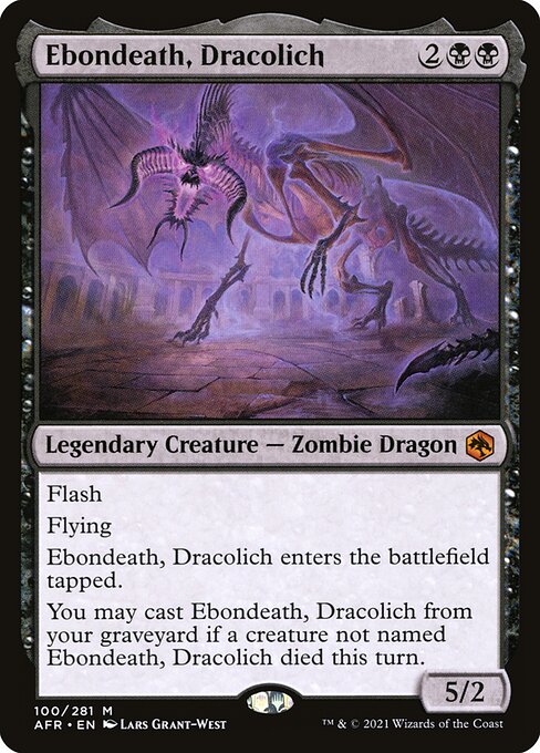 AFR: Ebondeath, Dracolich (Foil)