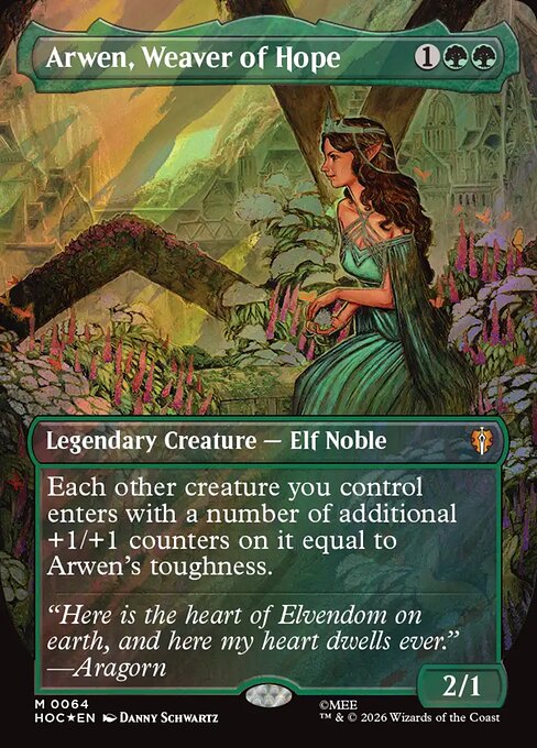 HOC: Arwen, Weaver of Hope (Borderless) (Surge Foil)